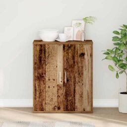 Berkfield Home Sideboard Old Wood 60x31x70 cm Engineered Wood in Brown - Size: 60 x 31 x 70 cm - thumbnail 1