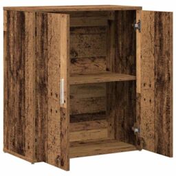 Berkfield Home Sideboard Old Wood 60x31x70 cm Engineered Wood in Brown - Size: 60 x 31 x 70 cm - thumbnail 5