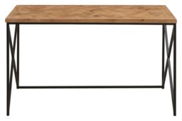 Orsina Sleek Console Table With Natural Parquet Top, Contemporary Console Table For Livingroom, Versatile Table - thumbnail 6