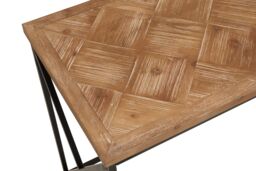 Orsina Sleek Console Table With Natural Parquet Top, Contemporary Console Table For Livingroom, Versatile Table - thumbnail 5
