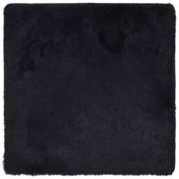 Berkfield Home Shaggy Rug High Pile NAVARRA Black 200x200 cm Polyester - Size: Medium - thumbnail 3