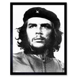 "Artery8 Korda Revolutionary Che Guevara Photo 12x16"" Framed Art Print in Grey - Size: W12"" x H16""" - thumbnail 1