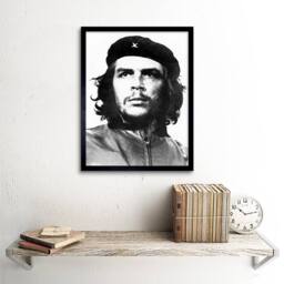 "Artery8 Korda Revolutionary Che Guevara Photo 12x16"" Framed Art Print in Grey - Size: W12"" x H16""" - thumbnail 2