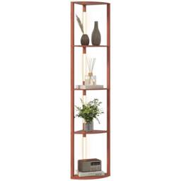 Pirlo Plush Modern Dimmable Floor Lamp For Living Room With 5 Shelves Brown - thumbnail 6