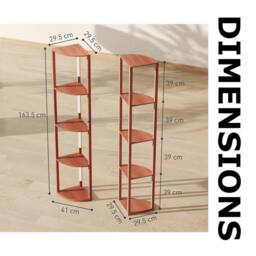 Pirlo Plush Modern Dimmable Floor Lamp For Living Room With 5 Shelves Brown - thumbnail 7