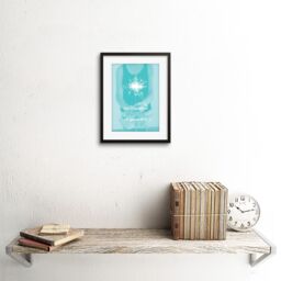 "Artery8 Wall Art Print Kids Little Light of Mine Shine Sparkler Framed in Black - Size: W7"" x H9""" - thumbnail 2