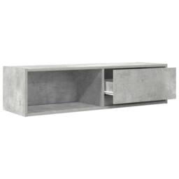 Berkfield Home TV Cabinet Concrete Grey 100x31x25.5 cm Engineered Wood - thumbnail 5