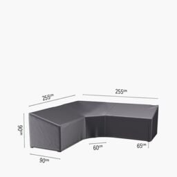 Ruma AeroCover L-Shape Sofas Waterproof Breathable Cover W255xD255xH90cm in Dark Grey - Size: 1 Pack - thumbnail 6