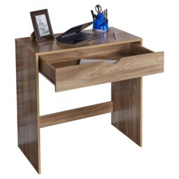 EONLION Oak Wooden Dressing Table Vanity Computer Desk Bedroom Furniture Office Drawer in Light Oak