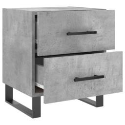 Berkfield Home Bedside Cabinet Concrete Grey 40x35x47.5 cm Engineered Wood - thumbnail 5