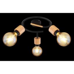 Netlighting Jorna Ceiling Spotlight Clusters Matt Black 3x E27 - thumbnail 5