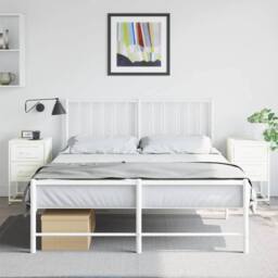 Berkfield Home Bedside Cabinets 2 pcs White 36x39x60.5 cm Steel - thumbnail 3