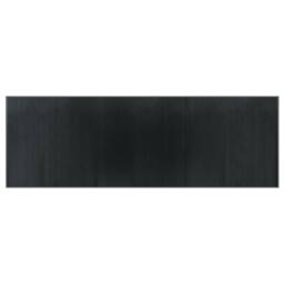 Berkfield Home Rug Rectangular Grey100x300 cm Bamboo in Charcoal - Size: Medium - thumbnail 3