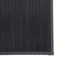 Berkfield Home Rug Rectangular Grey100x300 cm Bamboo in Charcoal - Size: Medium - thumbnail 6