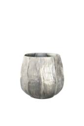 KDMD Antique Silver Eros Planter 12 x 13cm - Size: 12 x 13 cm