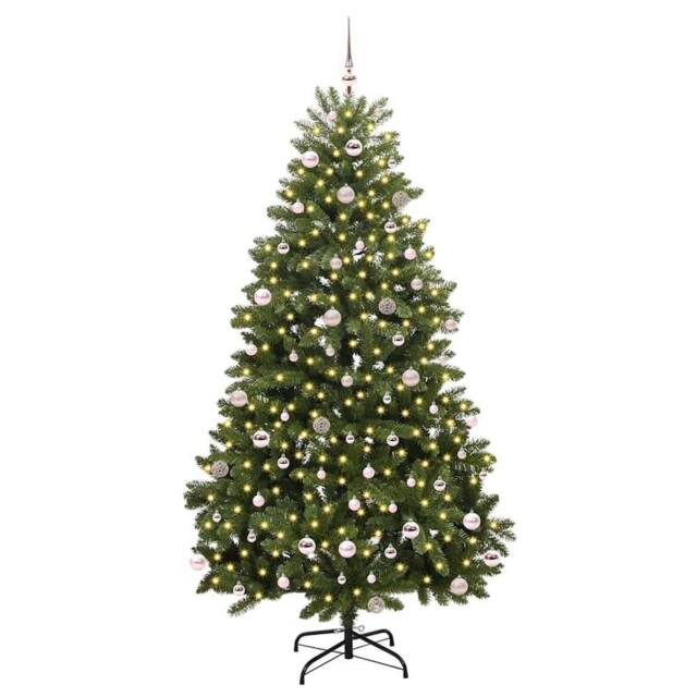 Berkfield Home Elegant Artificial Christmas Tree with Stand Green 240 cm PVC and - image 1