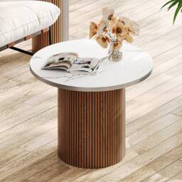 Dprodo Small Coffee Table Set of 2 in Walnut - thumbnail 8