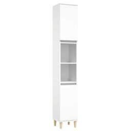 Berkfield Home 3 Piece Bathroom Furniture Set White Engineered Wood - thumbnail 6