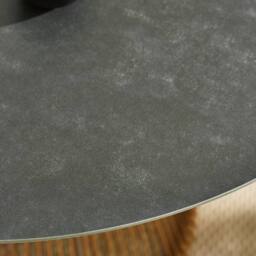 FurnitureboxUK Lanai Rattan Round Garden Dining Table in Black - thumbnail 3