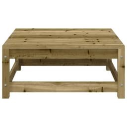 Berkfield Home Garden Sofa Armless with Footstool Impregnated Wood Pine in Brown - thumbnail 8