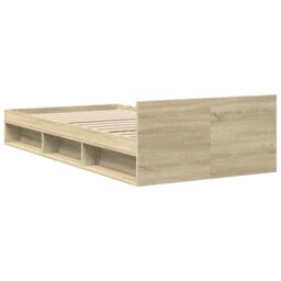 Berkfield Home Bed Frame with Drawer without Mattress Sonoma Oak 90x190 cm Single in Brown - thumbnail 6