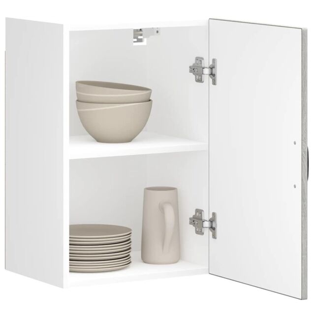 Berkfield Home Kitchen Wall Cabinet Lucca Grey Sonoma Engineered Wood - image 1