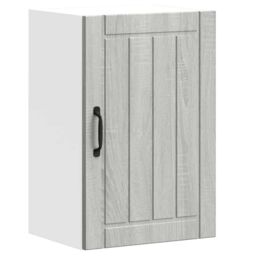 Berkfield Home Kitchen Wall Cabinet Lucca Grey Sonoma Engineered Wood - thumbnail 2