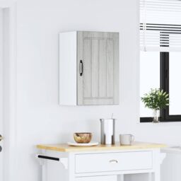 Berkfield Home Kitchen Wall Cabinet Lucca Grey Sonoma Engineered Wood - thumbnail 3
