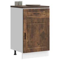 Berkfield Home Kitchen Base Cabinet¬†Porto Smoked Oak Engineered Wood in Brown - thumbnail 2
