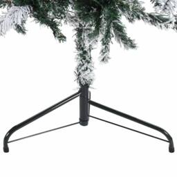 Berkfield Home Slim Artificial Half Christmas Tree with Flocked Snow 240 cm in Green - thumbnail 8