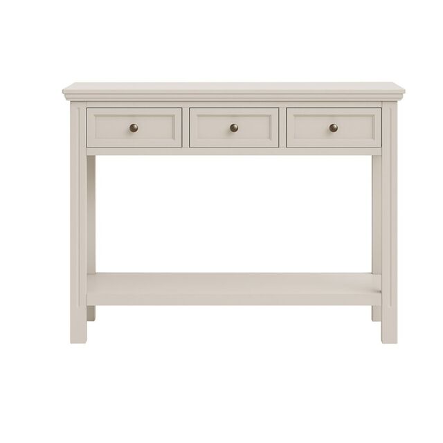 Melody Maison Large 3 Drawer Sideboard Console Table - Daventry Taupe-Grey Range in Taupe - image 1