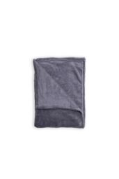 BHS Microfleece Throw in Charcoal - Size: 180 cm x 250 cm - thumbnail 2