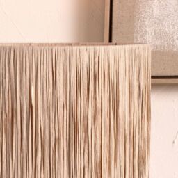 Ruma Natural Raffia Cylinder Lampshade for Table Lamps & Floor Lamps in Beige - Size: 16 inches - thumbnail 2