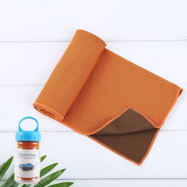 Quipulse Two-Tone Cooling Towel in Orange - image 1