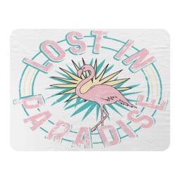 Benjamin Tate Design Lost In Paradise Blanket in Natural - Size: 120 cm x 150 cm - thumbnail 1