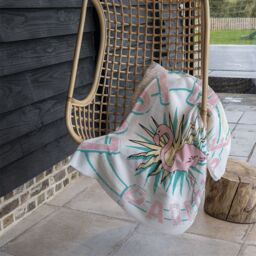 Benjamin Tate Design Lost In Paradise Blanket in Natural - Size: 120 cm x 150 cm - thumbnail 4