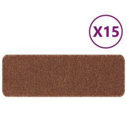 Berkfield Home Stair Mats with Latex Backing Yellow 25x60 cm - Size: Medium - thumbnail 3
