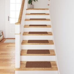 Berkfield Home Stair Mats with Latex Backing Yellow 25x60 cm - Size: Medium - thumbnail 4