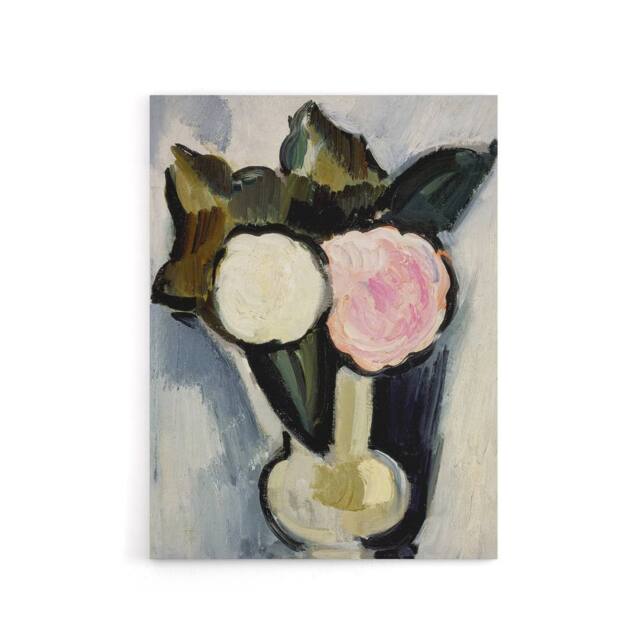 "Artery8 Pink & White Flowers in a Vase Hartley Canvas Wall Art - Size: W18"" x H24""" - image 1