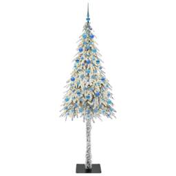 Berkfield Home Stunning Christmas Tree with 300 LEDs White 210 cm PE & Steel - thumbnail 1