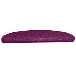 Berkfield Home Decorative Carpet Stair Treads 15 pcs Violet 65x21x4 cm in Purple - Size: Medium - thumbnail 4