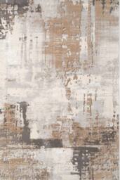 Kukoon Cream Beige Modern Contemporary Abstract Small Doormat Rug 80cm x 150cm in Light Beige - Size: 80 cm x 150 cm - thumbnail 1