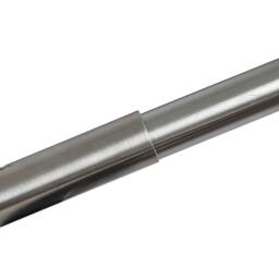 Marlow Steel Curtain Rod Set Extendable Adjustable with Quiet Operation in Metallic Silver - thumbnail 7