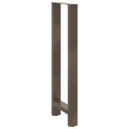 Berkfield Home Coffee Table Legs Natural Steel 2 pcs 40x(110-111) cm Steel in Grey - thumbnail 4