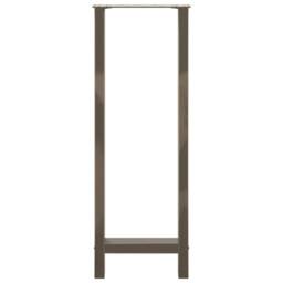 Berkfield Home Coffee Table Legs Natural Steel 2 pcs 40x(110-111) cm Steel in Grey - thumbnail 5