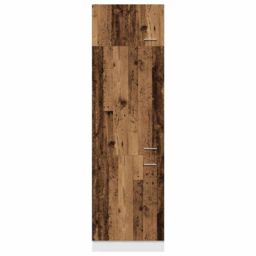 Berkfield Home Refrigerator Cabinet Lyon Old Wood 60x57x207 cm Engineered Wood in Brown - Size: 60 x 57 x 207 cm - thumbnail 6