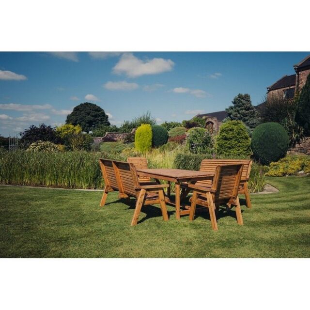 Churnet Valley Garden Furniture Ltd Valley 2XC 2X3B Set - Min. Assembly Required - Set of Cushions Inc in Brown - image 1