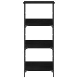 Berkfield Home Bookshelf Black Oak 50x33x117, 5 cm Engineered Wood & Steel - thumbnail 5