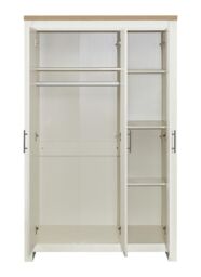 Birlea 3 Door Mirror Wardrobe Highgate Farmhouse Shabby Chic in Cream - thumbnail 4