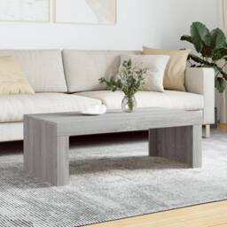 Berkfield Home Modern Coffee Table Grey Sonoma 102x50x36 cm Engineered Wood - Size: 102 x 50 x 36 cm - thumbnail 2